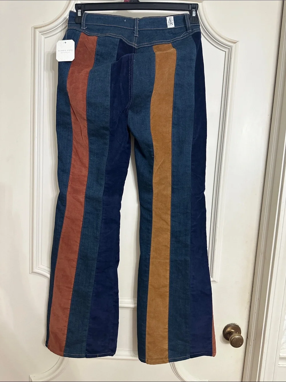 Altar'd State  Dark Blue Slim Jeans with Contrast Stitching